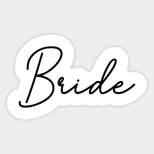 Bride Sticker by missktj